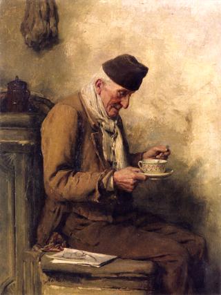 Old Man Drinking Tea