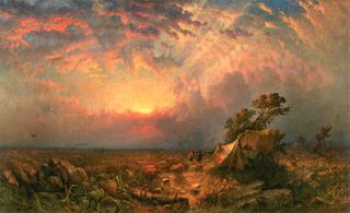 Pioneers at Sunset