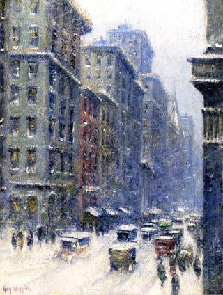 View of Fifth Avenue, Winter