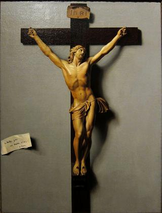 A Trompe l'œil of a Crucifix of Ivory and Wood