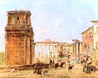 The Temple of Saturn in the Roman Forum