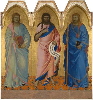 Saint John the Baptist with Saint John the Evangelist and Saint James