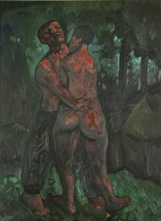 Two Figures in a Wood