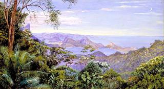 View of the Bay of Rio and the Sugar-Loaf Mountain, Brazil