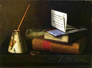 Still Life with Letter to Mr. Lask