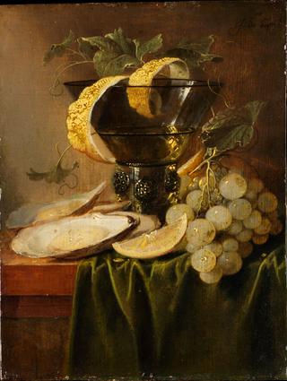 Still Life with a Glass and Oysters