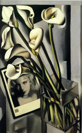 Arlette Boucard with Arums