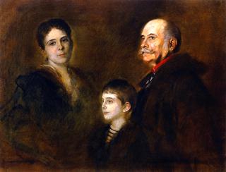 General von Hartmann with Wife and Son