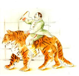 Trainer and Tiger