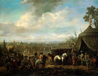 A Flemish Town Seiged by Spanish Soldiers