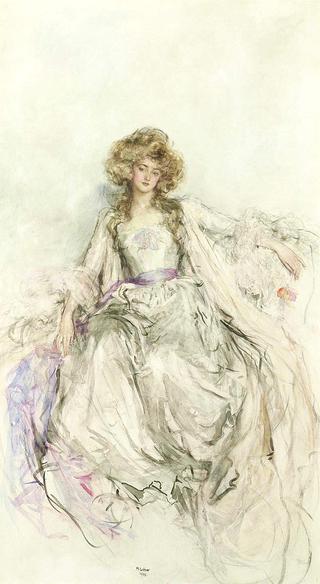An Elegant Lady in an Evening Gown