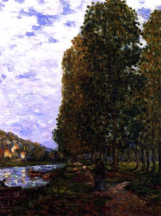 The Effect of Autumn, Banks of the Loing, St. Mammes