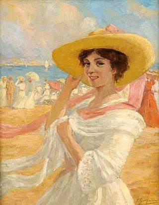 Elegant Woman on a Beach