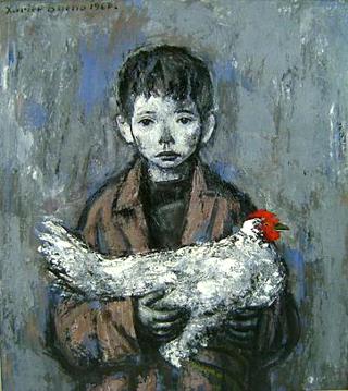 Boy with Chicken