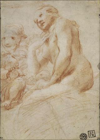 Eve with an Angel and a Putto Holding the Fruit
