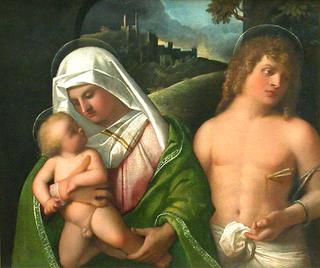 圣母子和圣塞巴斯蒂安
