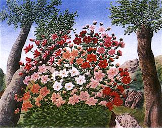 Bouquet of Flowers with Three Trees