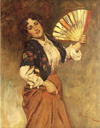 Girl with a Fan