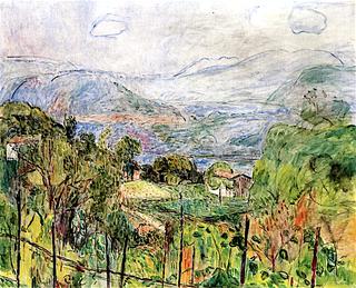 Landscape in Ticino (sketch)