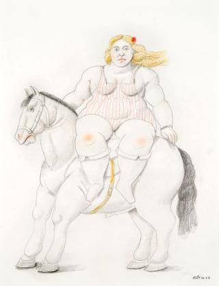 Circus Woman on a Horse