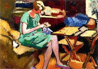 Woman Sewing