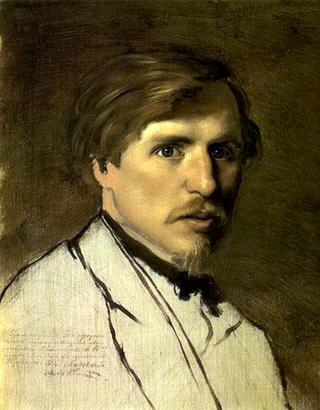 画家伊利亚里昂·普里亚尼什尼科夫的肖像