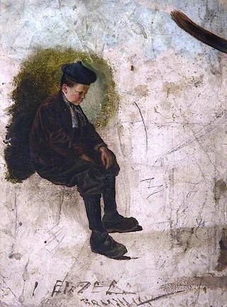 Study of a Seated Boy