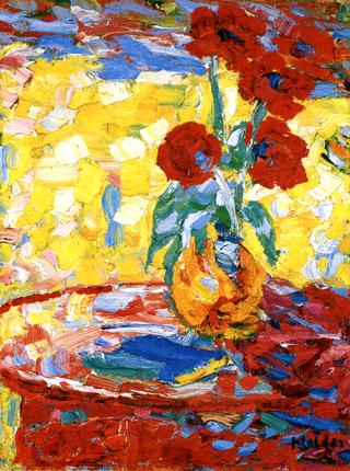 Vase with Poppies