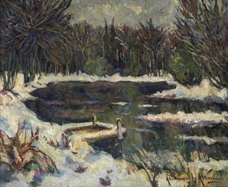 Winter Landscape with River