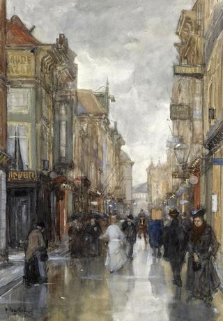 A View of the Spuistraat, The Hague