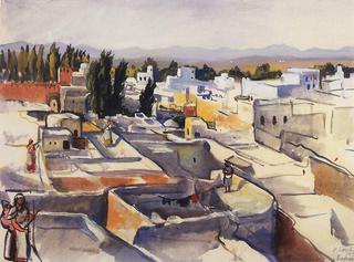 Morocco. Sefrou. The roofs of the city