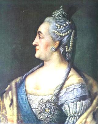 Portrait of Catherine II in Profile