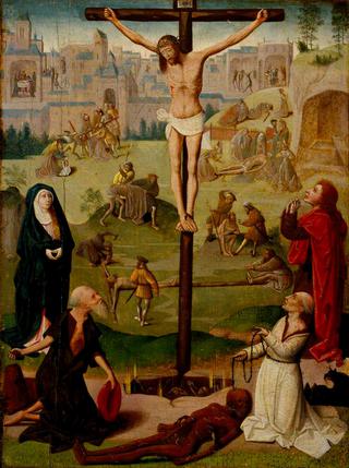 The Crucifixion with Saint Jerome and Saint Dominic and Scenes from the Passion