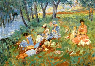 Les Andelys, The Lebasque Family by the Water