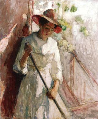 Girl Sweeping