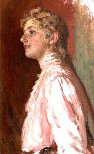 Agatha Miller, Later Agatha Christie, as a Young Woman in Pink
