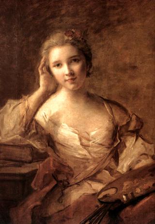 Portrait of a Young Woman Painter