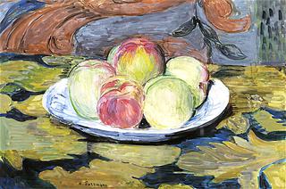 Still Life with Apples and Peaches