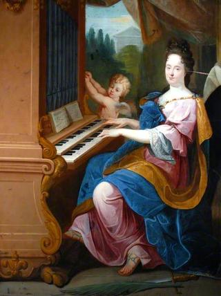 Madame de Maintenon as Saint Cecilia and a Boy