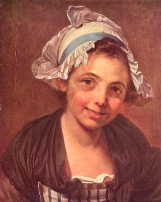 Portrait of a young peasant girl