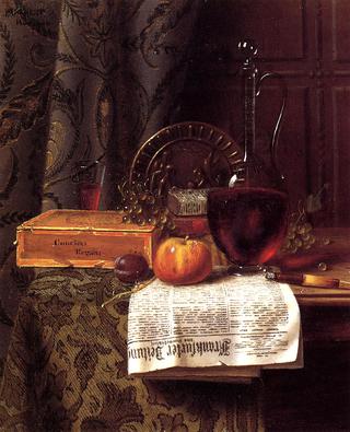 Still Life with Decanter and Frankfurter Zeitung