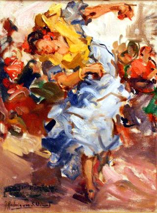 Bailaora difuminada