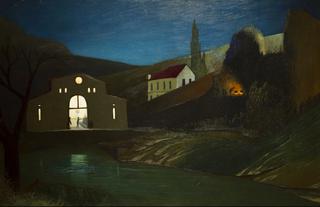 Electric Station in Jajce at Night