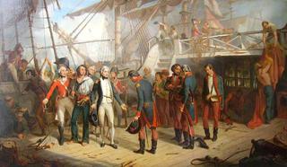 Nelson Receiving the Swords of the Spanish Surrendering on Board the ‘San Jose’