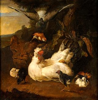 Hen with Chickens