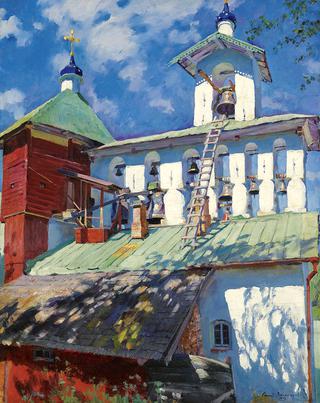 The Belfry of the Pskovo-Pechersky Monastery