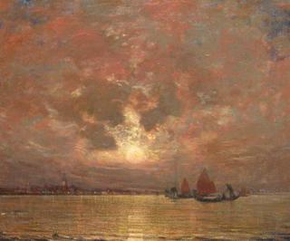 Moonrise on the Lagoon, Venice