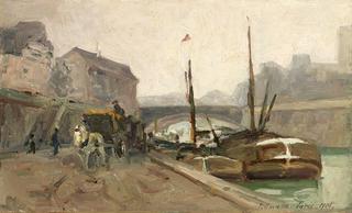 Paris. Boats on the Seine