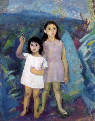 Portrait of Graciela and Beatriz in a Landscape