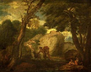 Landscape with Mythological Figure